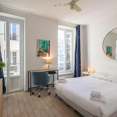 #21 2 Bdr Balconies 10 Mins Walk To Sea 5mins To Tram * Niza